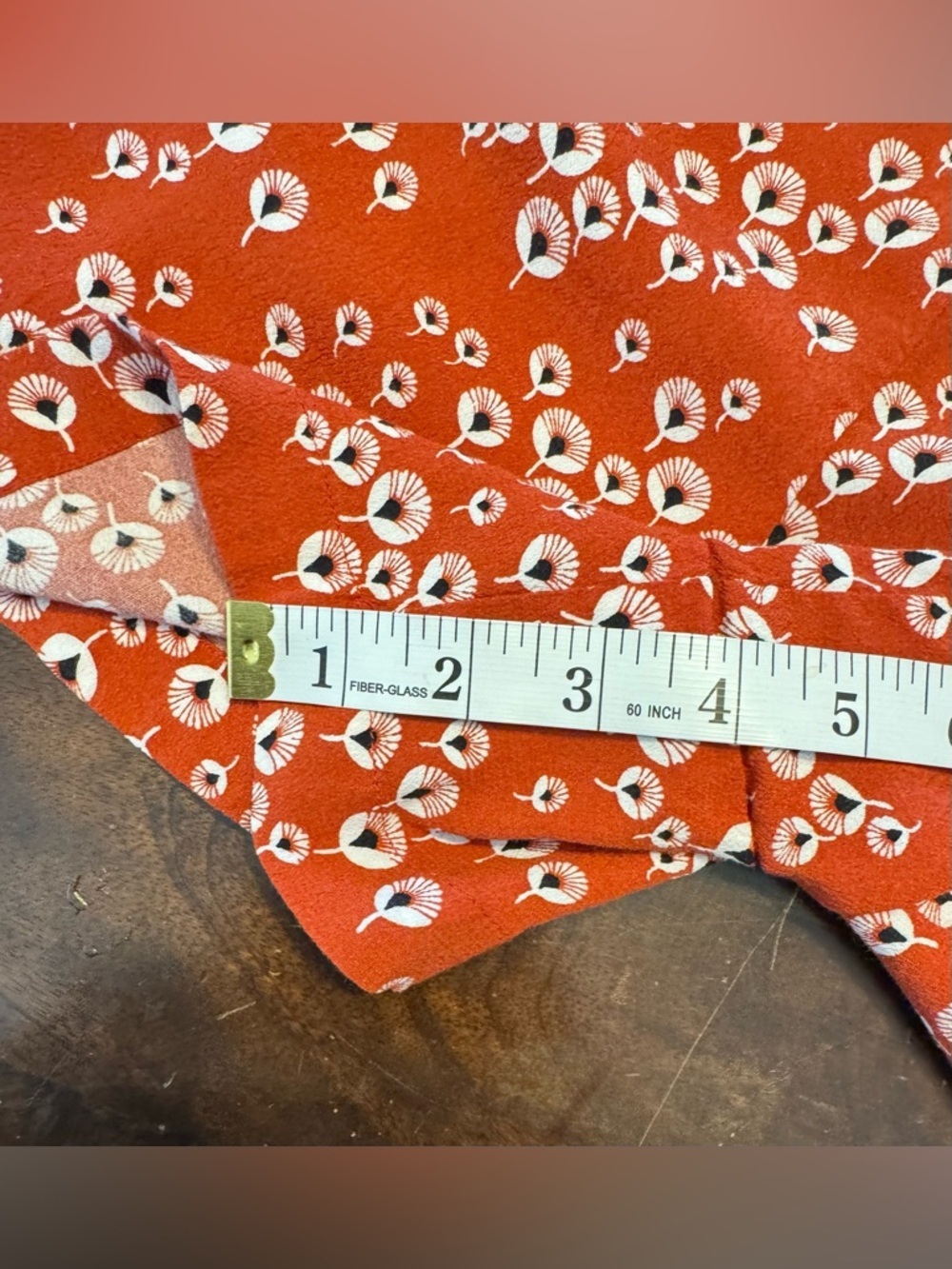 LOFT Burnt Orange Wrap Front Strappy Dandelion Floral Belted Romper Sz S - Picture 10 of 12
